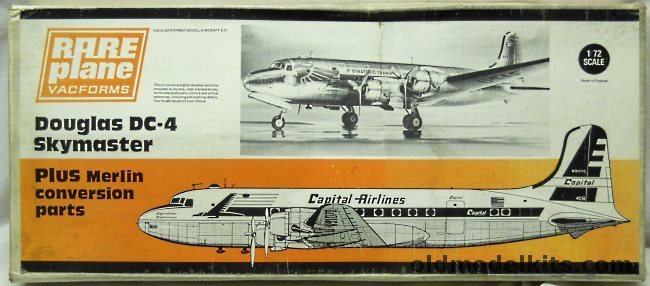 Rareplane 1/72 Douglas DC-4 / C-54 / R5D-3 Skymaster with Merlin Conversion plastic model kit
